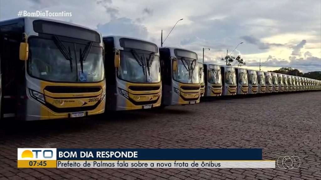 Novos ônibus do transporte coletivo de Palmas devem começar rodar na próxima semana, diz prefeito