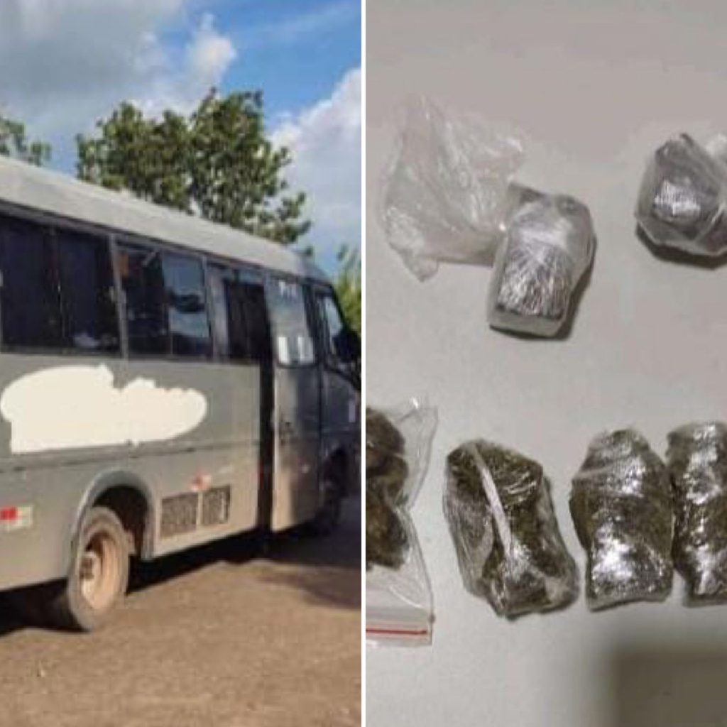 Motorista de van é preso ao chegar em rodoviária com diversas porções de drogas